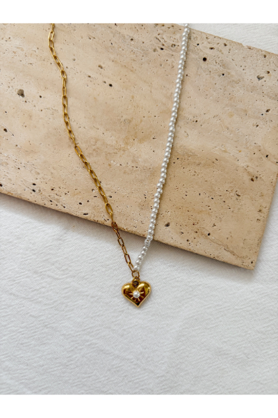 Pearl Heart Chain - FC021